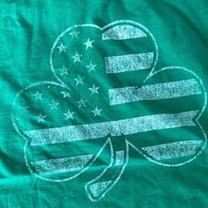 Green Shamrock women’s t shirt